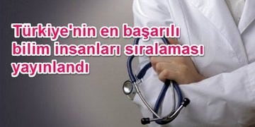Türkiye’nin en başarılı bilim insanları listesi yayınlandı