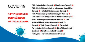 14 Tıp Uzmanlık Derneğinden ortak açıklama: Salgının seyri endişe verici boyutta