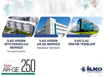 İlko İlaç, Türkiye’nin Ar-Ge harcamaları en yüksek 500 firma’ listesinde 70. sırada