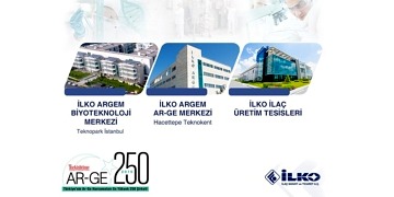 İlko İlaç, Türkiye’nin Ar-Ge harcamaları en yüksek 500 firma’ listesinde 70. sırada