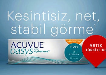 Johnson & Johnson Vision’ın kontakt lensi ACUVUE OASYS artık Türkiye’de