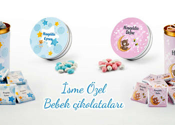 Bebeğinizin ismini çikolatada görmek ister misiniz? Melodi’den isimli bebek çikolataları