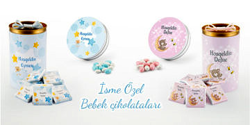 Bebeğinizin ismini çikolatada görmek ister misiniz? Melodi’den isimli bebek çikolataları