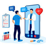 Tele Tıp / MHealth grubunun logosu